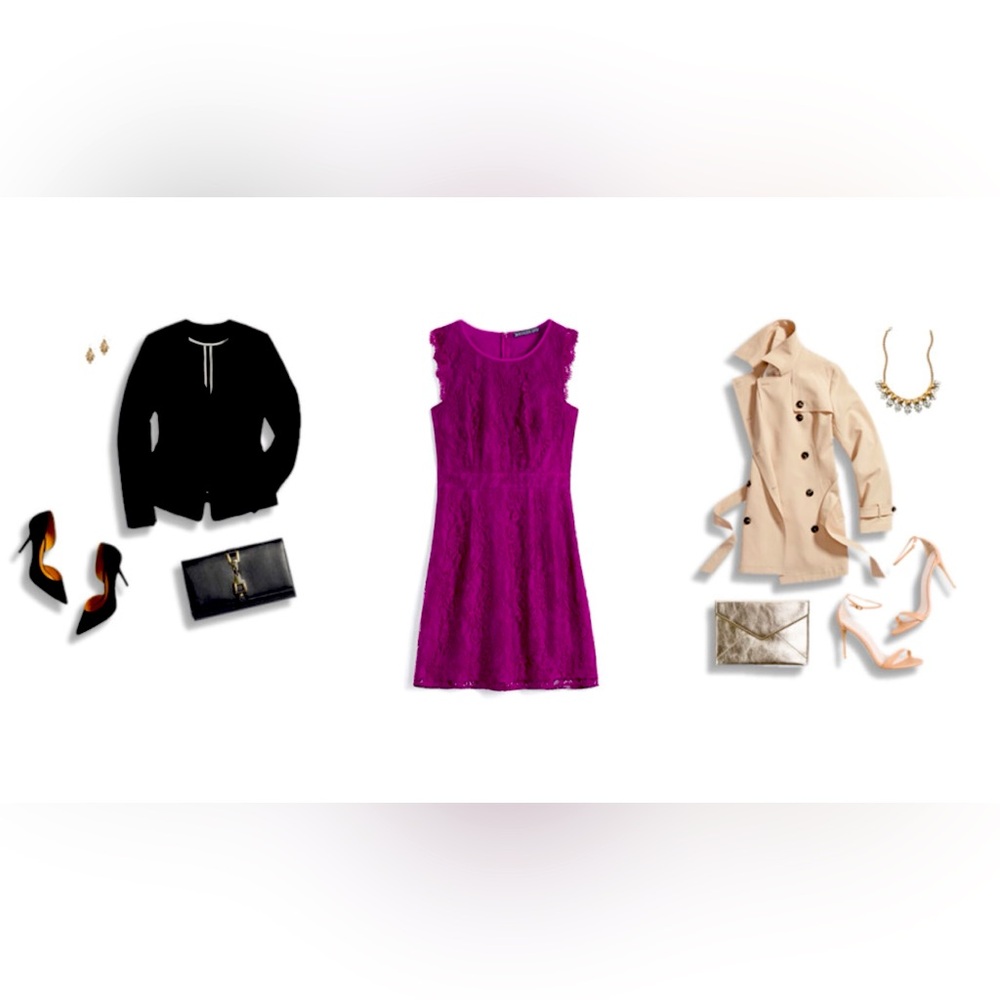 NWT Fuchsia Brixon Ivy stretch lace dress
